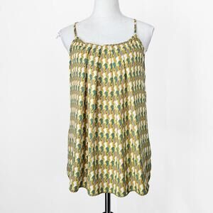 Cabi Trendy Strappy Camisole Top - Multi-Color Seahorse Pattern